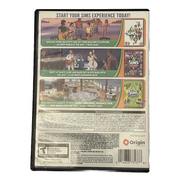 The Sims 3 PC/MAC Starter Pack 3-Disc Set - Very Good, Near Mint Condition - Picture 2 of 6